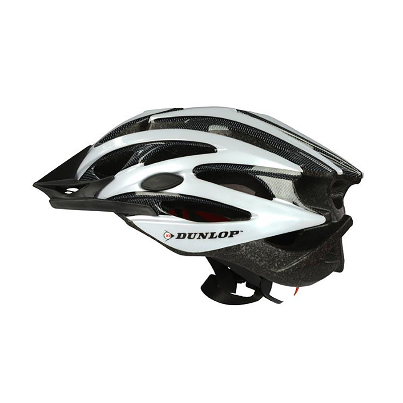 Dunlop reguliuojamas MTB dviračio šalmas, M dydis, 55–58 cm, baltas / juodas