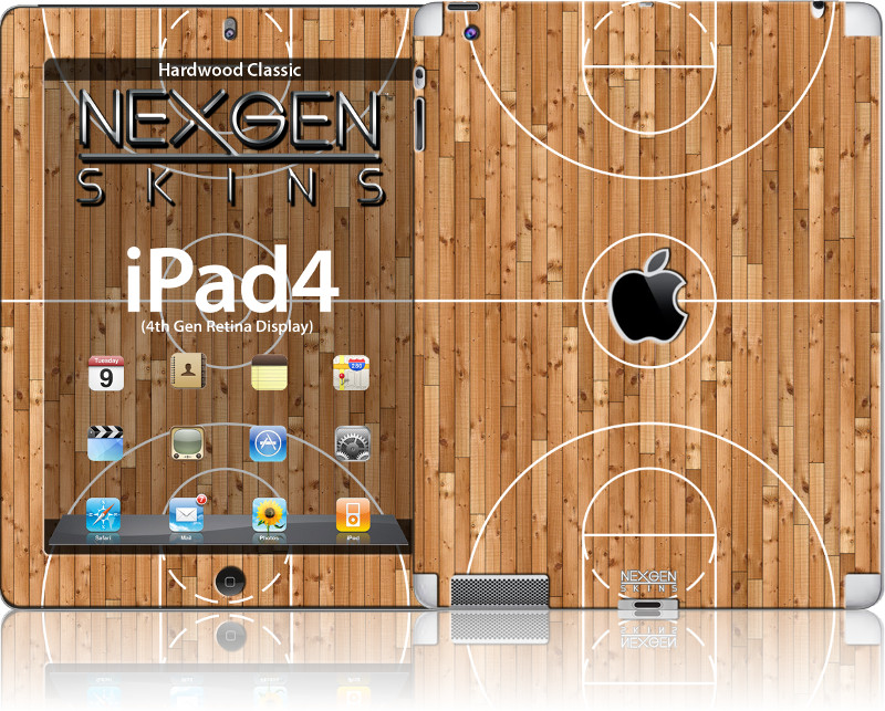Nexgen „Hardwood Classic 3D“ dekoratyvinių lipdukų komplektas, skirtas iPad 2/3/4