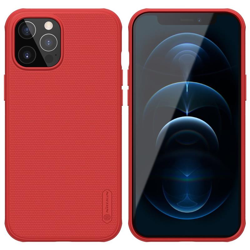 Nillkin Super Frosted Shield Pro dėklas, skirtas Apple iPhone 12 Pro Max, raudonas