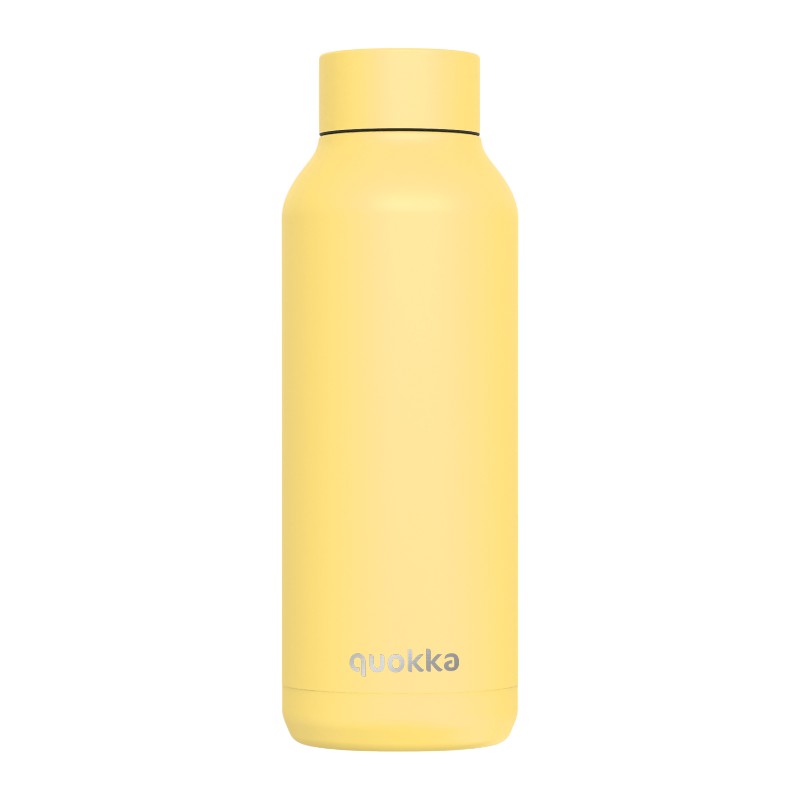 Quokka Solid nerūdijančiojo plieno termo gertuvė, 510 ml, Light Yellow