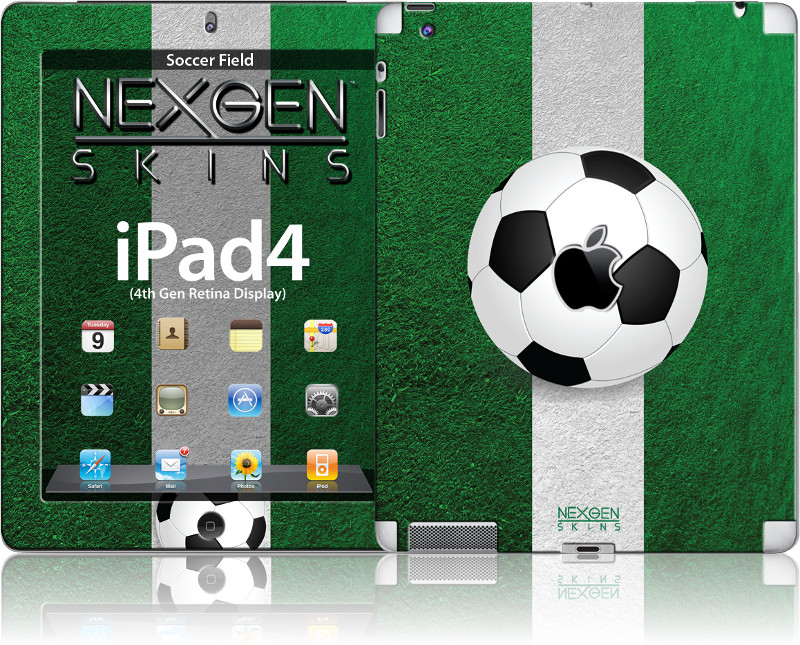 Nexgen „Soccer Field 3D“ dekoratyvinių lipdukų komplektas, skirtas iPad 2/3/4