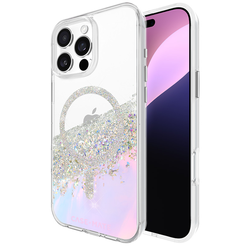 Case-Mate Karat MagSafe dėklas, skirtas iPhone 16 Pro Max, holografinis „Soap Bubble“