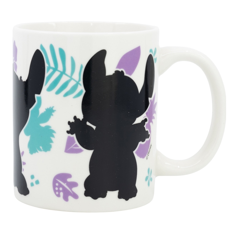 Disney Stitch & Angel spalvą keičiantis keraminis puodelis dovanų dėžutėje, 325 ml