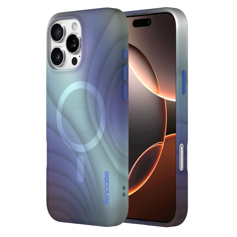 Incase Halo Case dėklas su MagSafe, skirtas iPhone 16 Pro Max, „Tidal Ocean“ spalvos