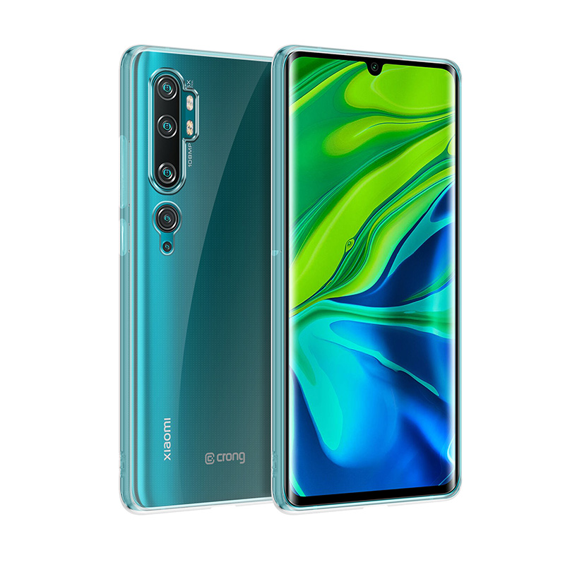 Crong Crystal Slim dėklas, skirtas Xiaomi Mi Note 10 / Mi Note 10 Pro, skaidrus