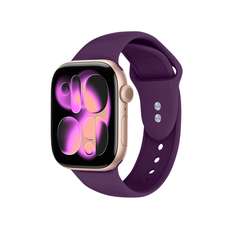 Crong Liquid dirželis, skirtas Apple Watch 38 / 40 / 41 / 42 mm, slyvų spalvos