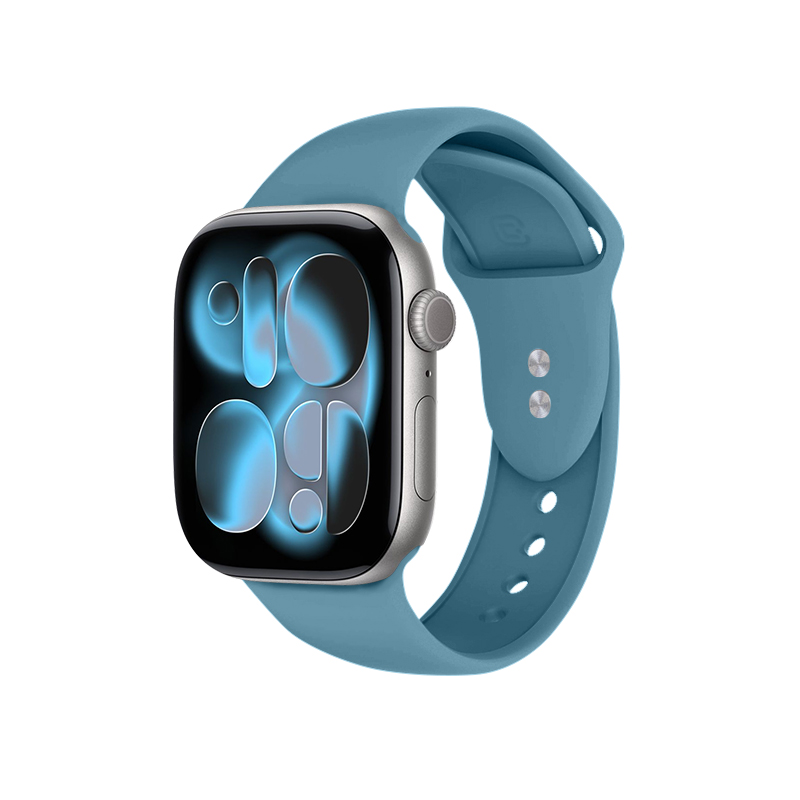 Crong Liquid dirželis, skirtas Apple Watch 44 / 45 / 46 / 49 mm, tamsiai mėlynas