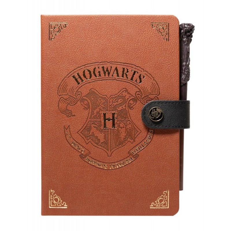 Harry Potter A5 užrašinė su burtų lazdelės formos rašikliu