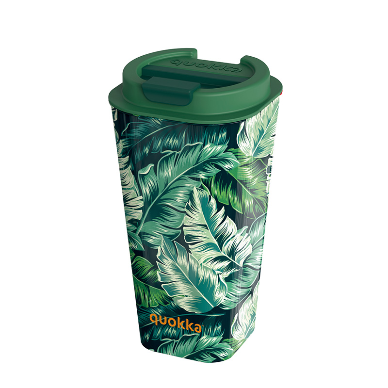 Quokka Vaso Cafe Double Walled puodelis, 450 ml, Jungle