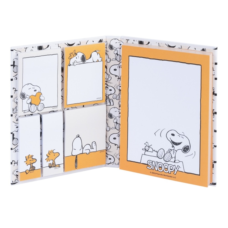 Snoopy Lazy Days A6 lipnių lapelių rinkinys, 6 blokeliai