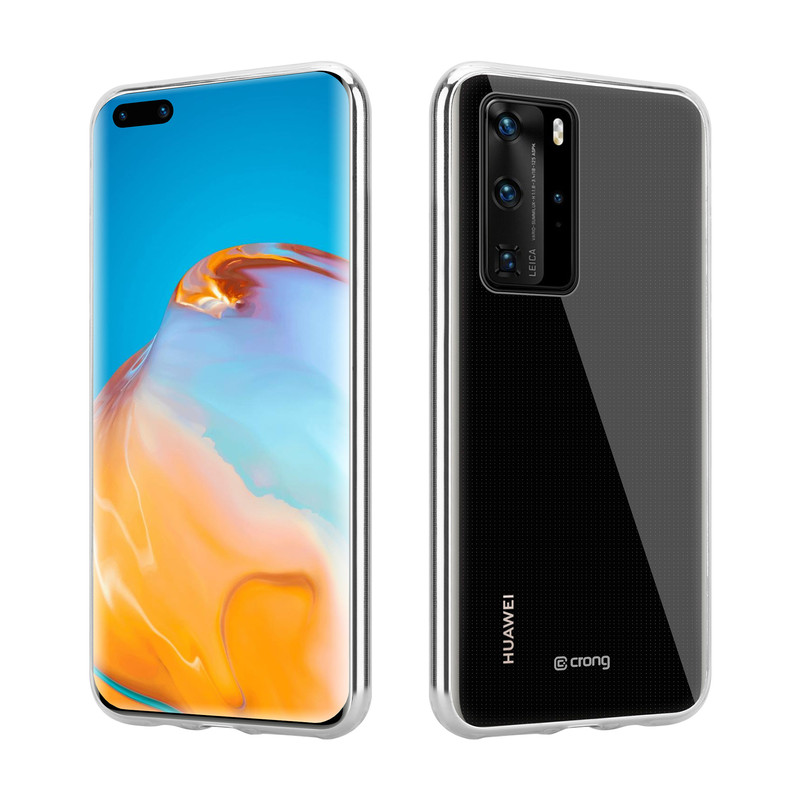 Crong Crystal Slim dėklas, skirtas Huawei P40, skaidrus