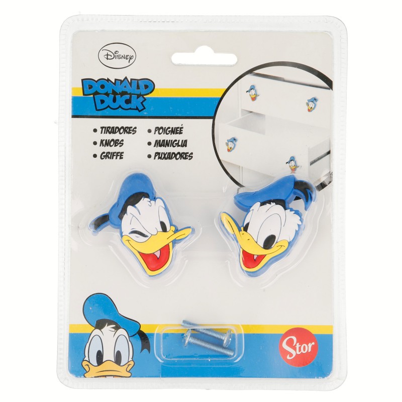 Donald Duck baldų rankenėlės, 2 vnt.