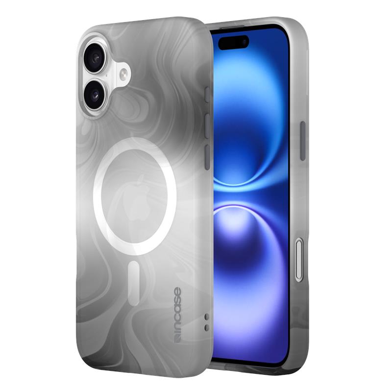 Incase Halo Case dėklas su MagSafe, skirtas iPhone 16 Plus, „Oil Slick Smoke“ spalvos