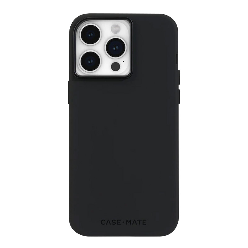 Case-Mate Silicone MagSafe dėklas, skirtas iPhone 15 Pro Max, juodas