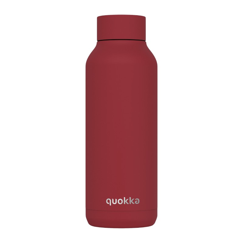 Quokka Solid nerūdijančiojo plieno termo gertuvė, 510 ml, Firebrick Red