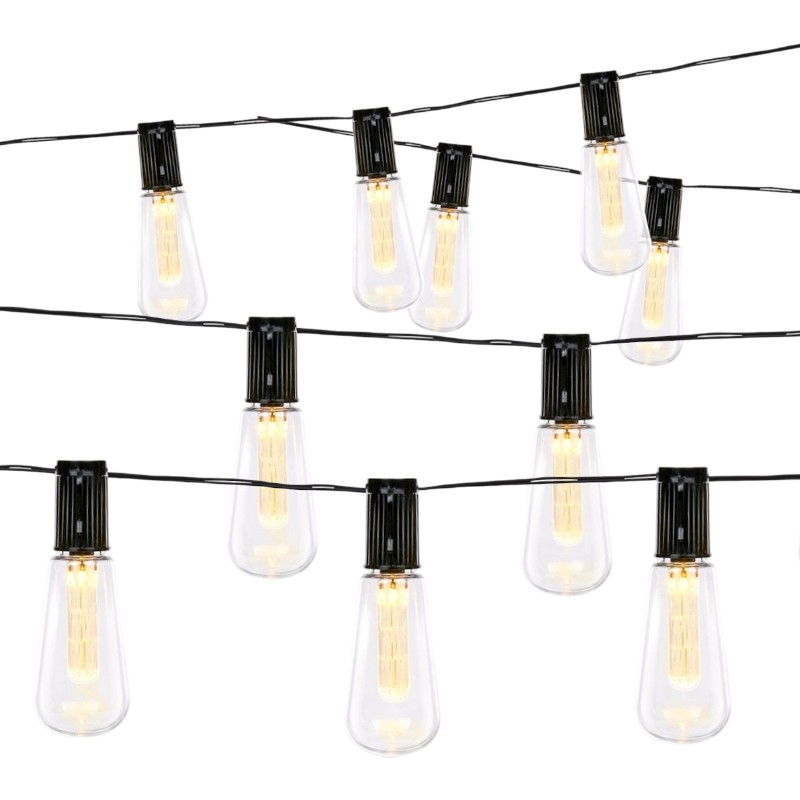 Grundig saulės energijos LED sodo girlianda, 3,35 m