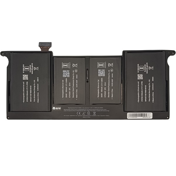 Nešiojamo kompiuterio baterija skirta A1406, A1495, 4900mAh, Premium