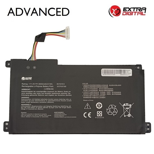 Nešiojamo kompiuterio baterija ASUS B31N1912, 3600mAh, Extra Digital Advanced