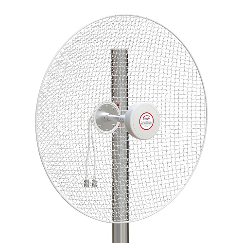 5G / LTE / CBRS 2x2MIMO antena, 1.7-4.2GHz, 20dBi+22dBi