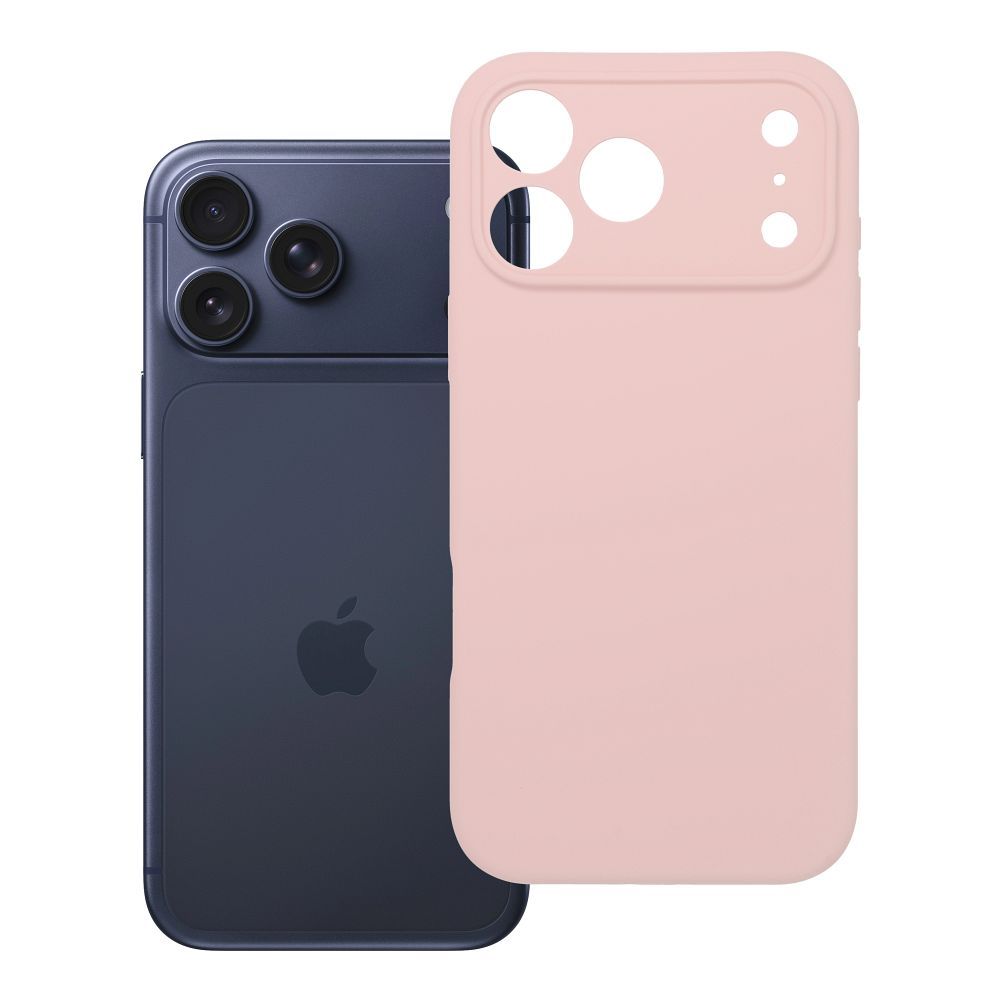 Чехол для iPhone 17 Pro Max Silicone 2mm пудрово-розовый