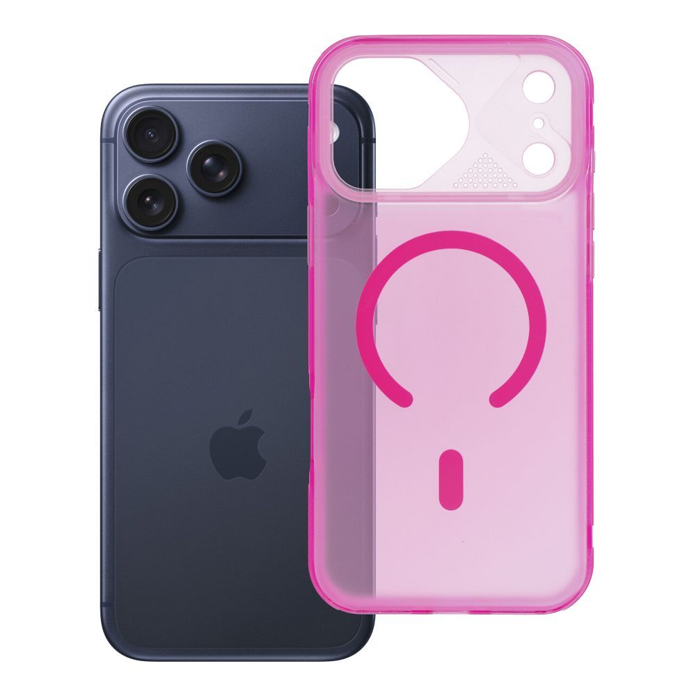 „Aurora“ dėklas, skirtas „iPhone 17 Pro Max“, suderinamas su „MagSafe“ – rožinis