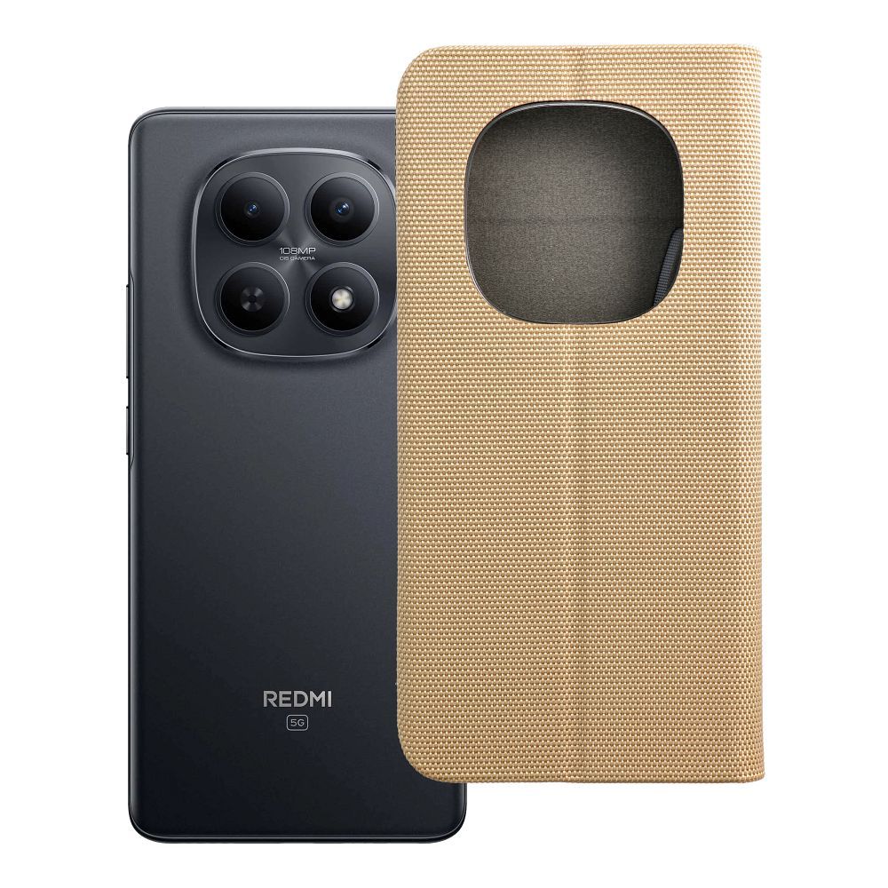 SENSITIVE knygutės dėklas XIAOMI Redmi Note 15 PRO 5G auksinis