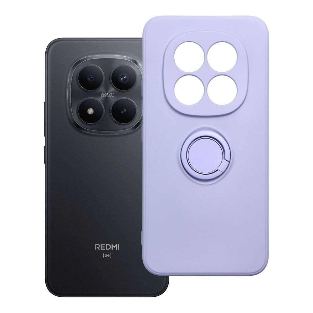 SILICONE RING dėklas skirtas XIAOMI Redmi Note 15 Pro Plus 5G violetinis