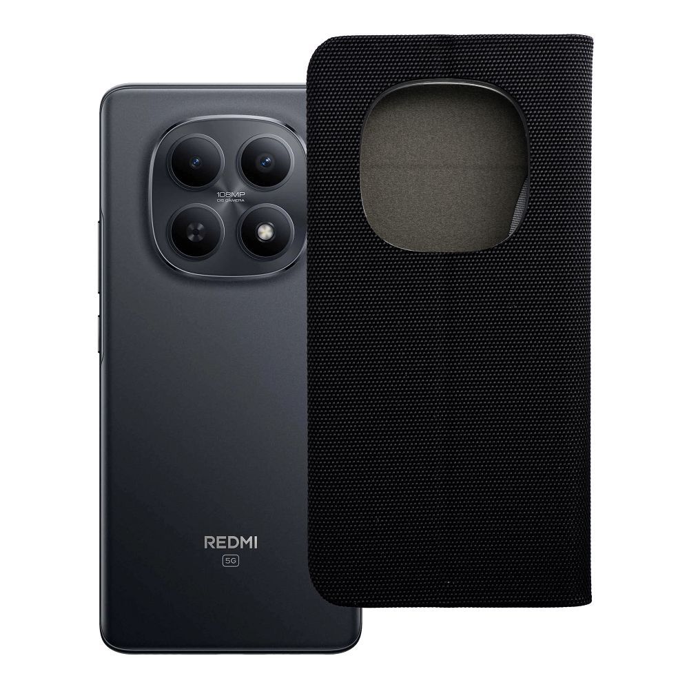 SENSITIVE knygutės dėklas XIAOMI Redmi Note 15 PRO 5G juodas