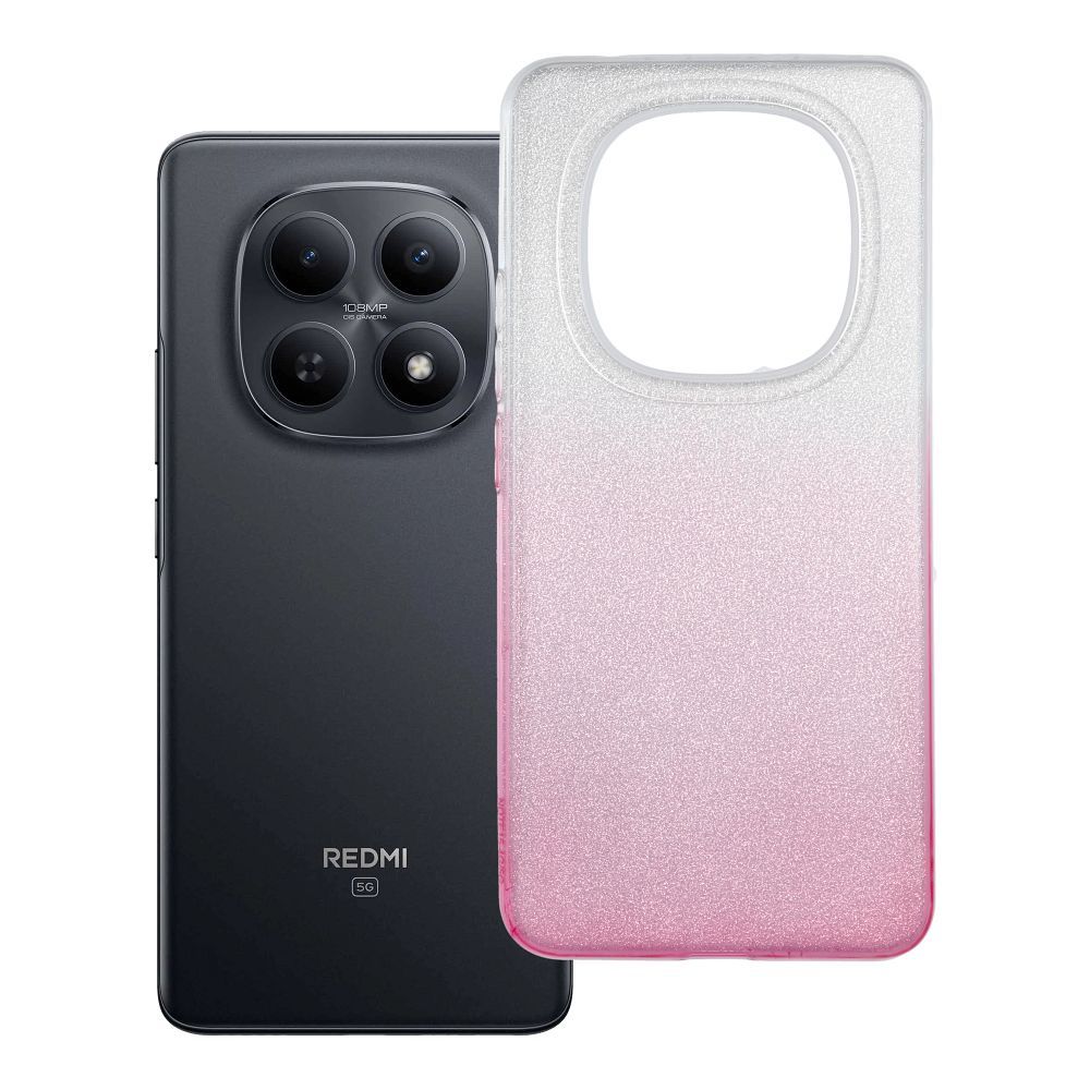 Dėklas for Xiaomi Redmi NOTE 15 5G Shining skaidrus rožinis