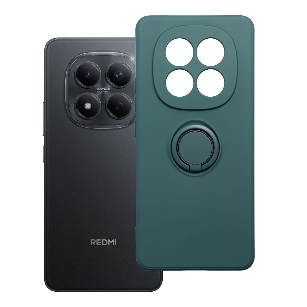 SILICONE RING dėklas skirtas XIAOMI Redmi Note 15 5G žalias