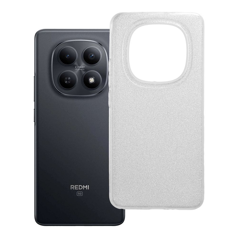 Dėklas for Xiaomi Redmi NOTE 15 5G Shining sidabrinis