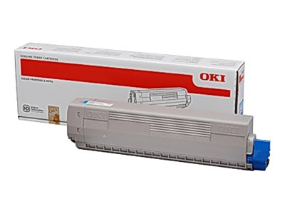 OKI 44844507 – žydros spalvos tonerio kasetė, skirta , 10K puslapių