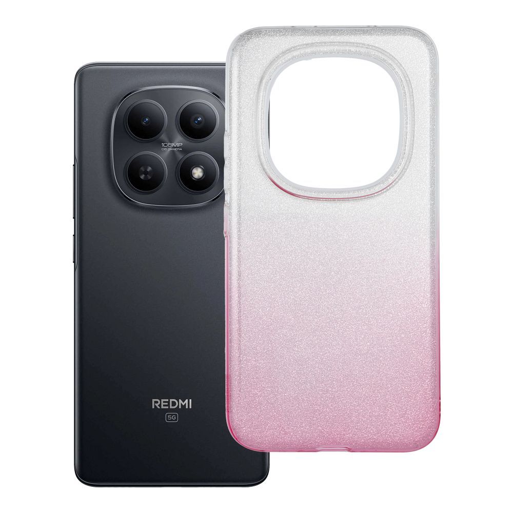 Dėklas for Xiaomi Redmi NOTE 15 PRO PLUS 5G Shining skaidrus rožinis