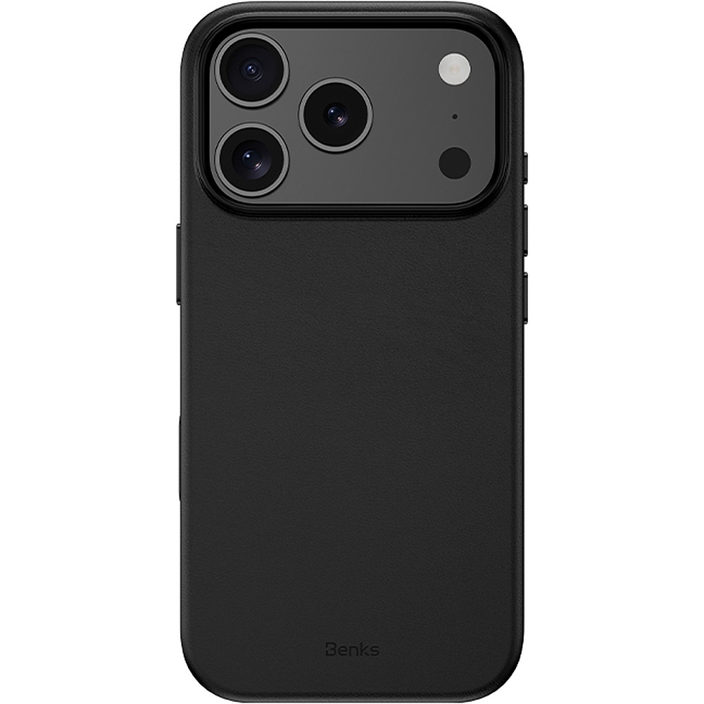 Benks Magnetic Vita Pro silikoninis dėklas (C.K.QY.AP.BK.0073) iPhone 18 Pro Max/17 Pro Max, juodas, su kameros valdymo mygtuku