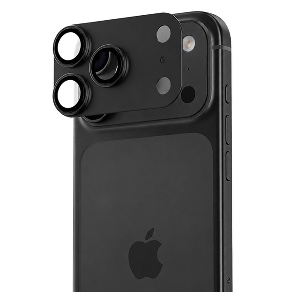 Benks OmniWarrior vientisa metalinė kameros objektyvų apsauga (C.M.SX.AP.BK.R070) iPhone 18 Pro (AR, juoda)