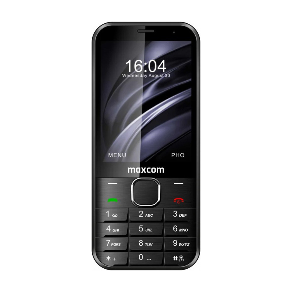MAXCOM MM 334 SE mobilusis telefonas, juodas
