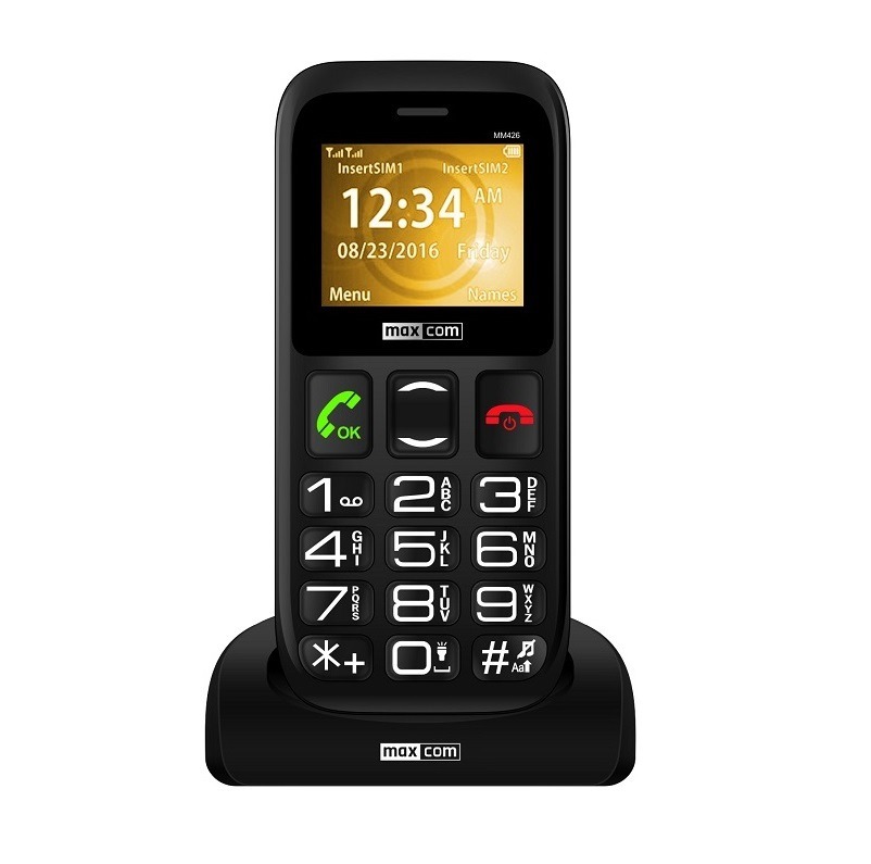 Maxcom MM 426SE GSM Mobile Phone, Black
