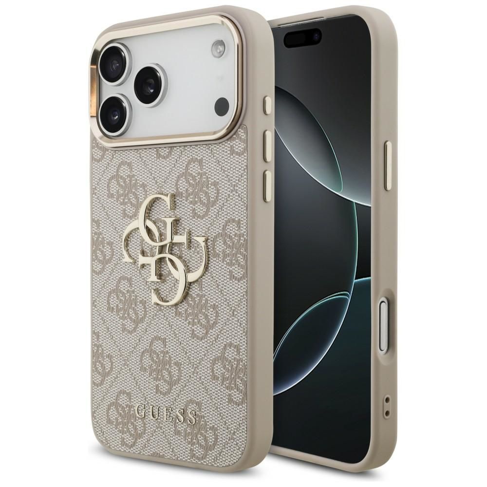 GUESS GUE005593 (PU W/ Big 4G Classic Logo) dėklas, skirtas iPhone 18 Pro Max / 17 Pro Max, spalva – rausvojo aukso