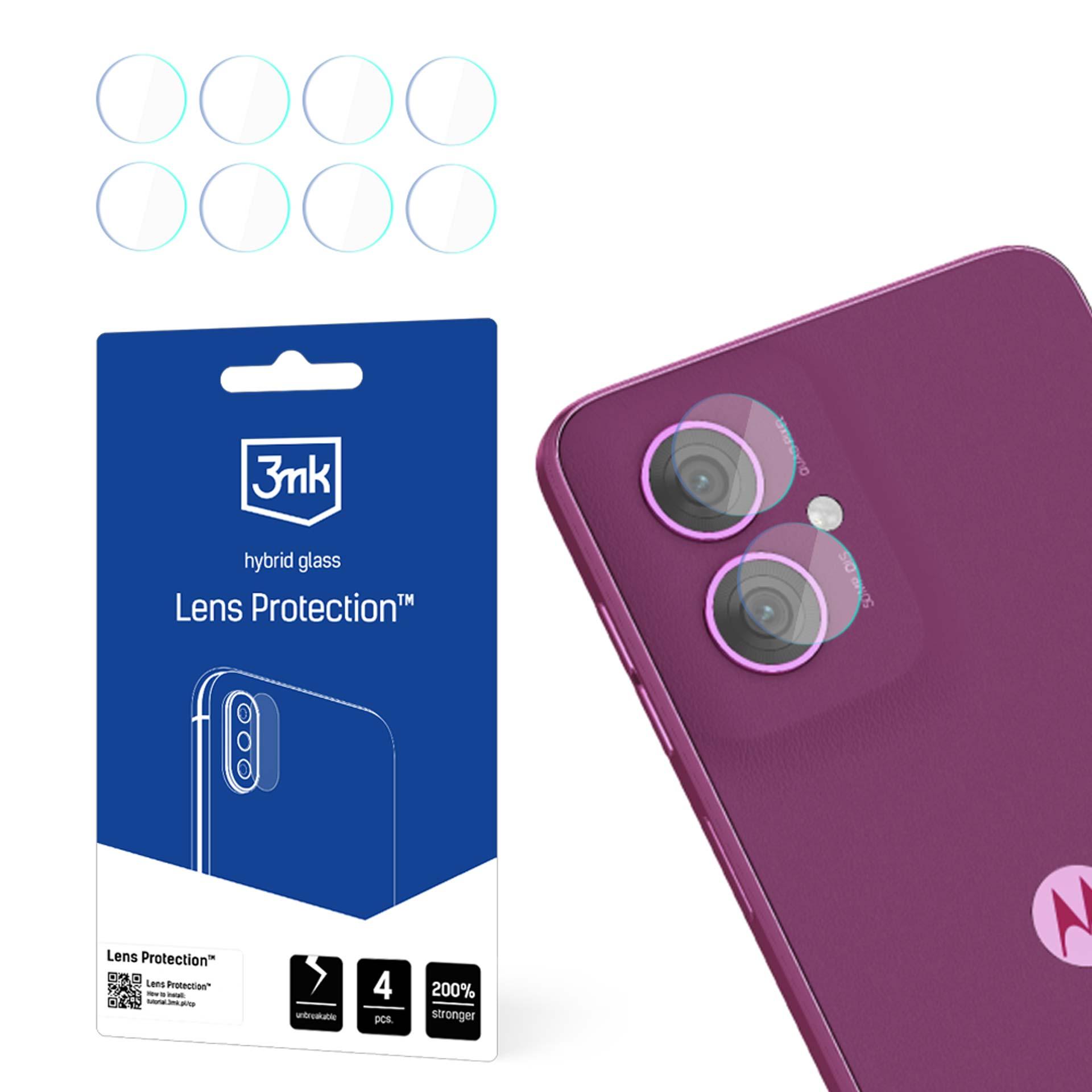 Гибридное стекло на камеру 3mk Lens Protection для Motorola Moto G55 5G
