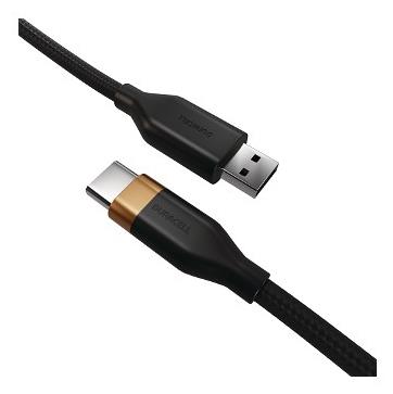 Duracell USB-C kabelis (DRU5011A) – 1 m, USB-A → USB-C