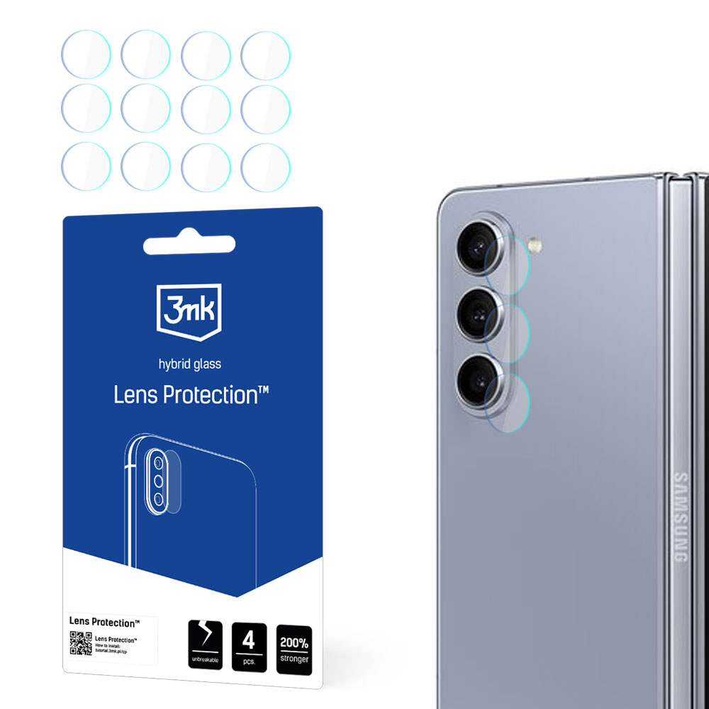 3mk Lens Protection™ hibridinis kameros stiklas Samsung Galaxy Z Fold 5 (priekyje)