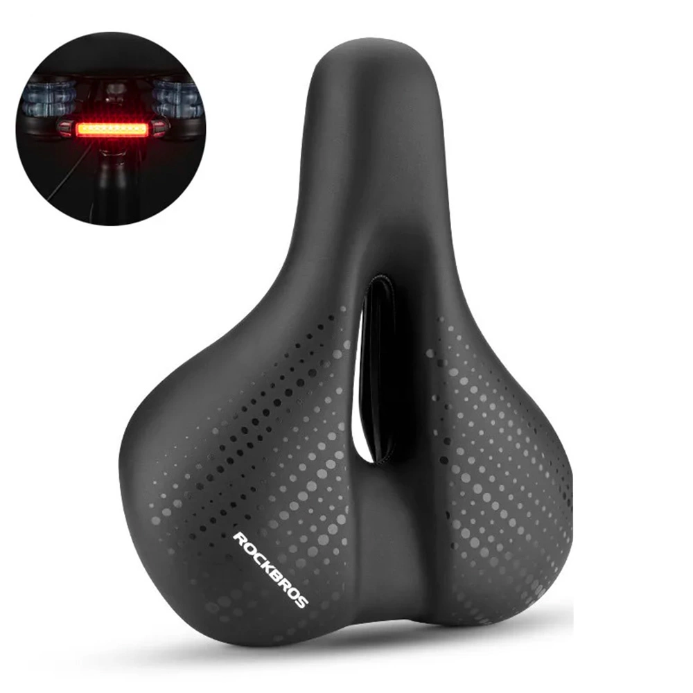 Rockbros 38218916002 MTB dviračio balnelis su žibintu – juodas