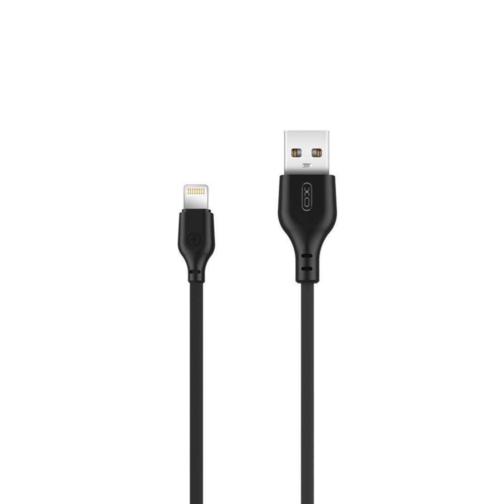 XO laidas NB103 USB - Lightning 2,0 m 2,1A, juodas