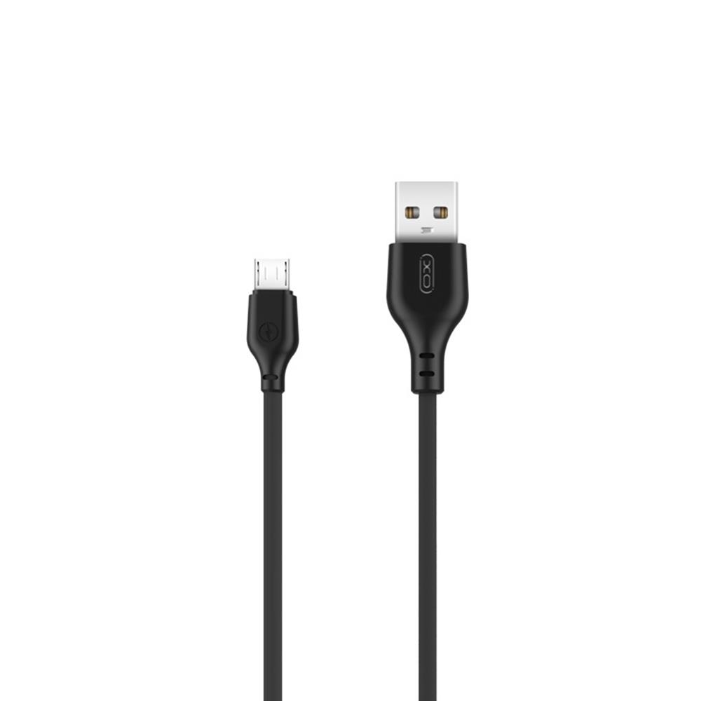 XO laidas NB103 USB - microUSB 2,0 m 2,1A, juodas