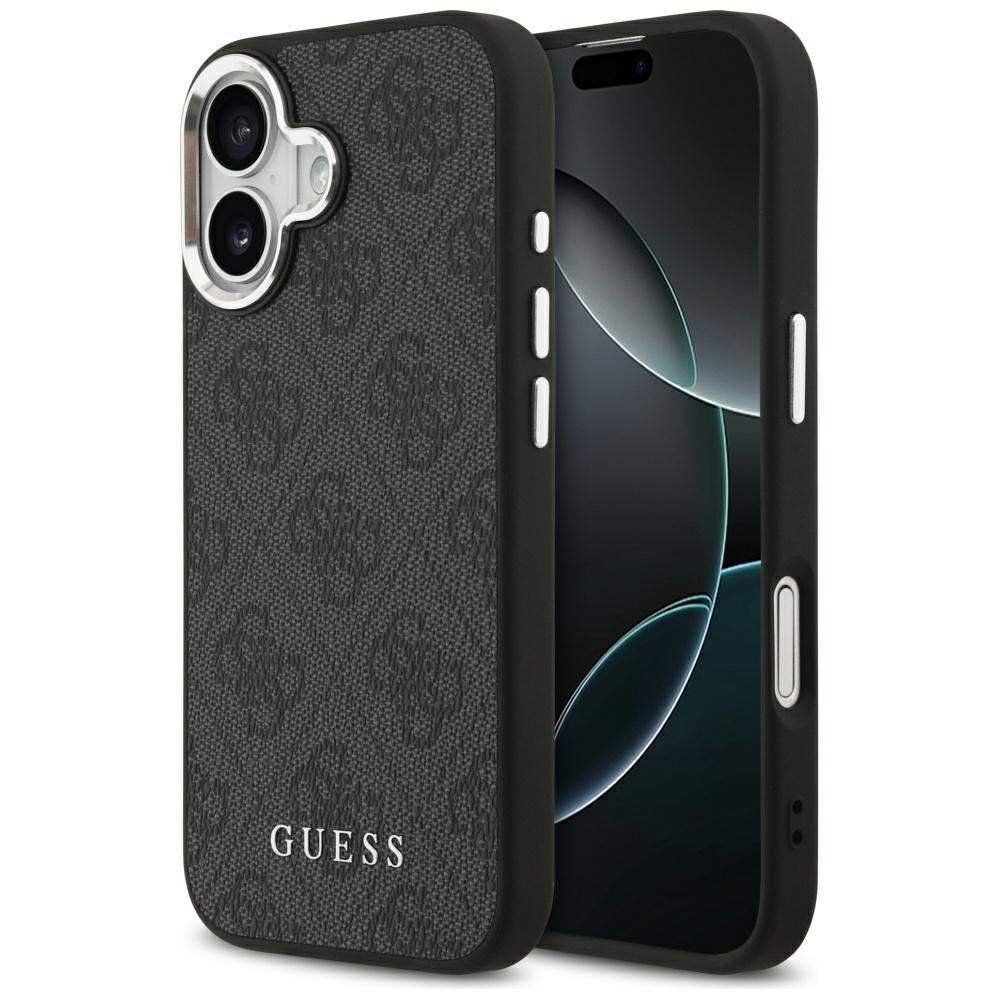 Guess 4G Classic Logo MagSafe dėklas iPhone 17, juodas