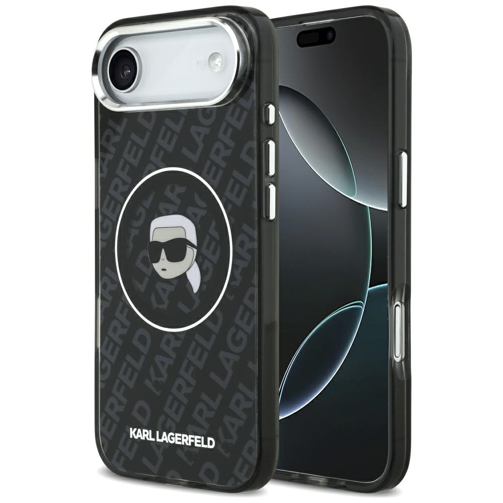 Karl Lagerfeld IML Karl Head Logo MagSafe dėklas, skirtas iPhone 17 Air, juodas