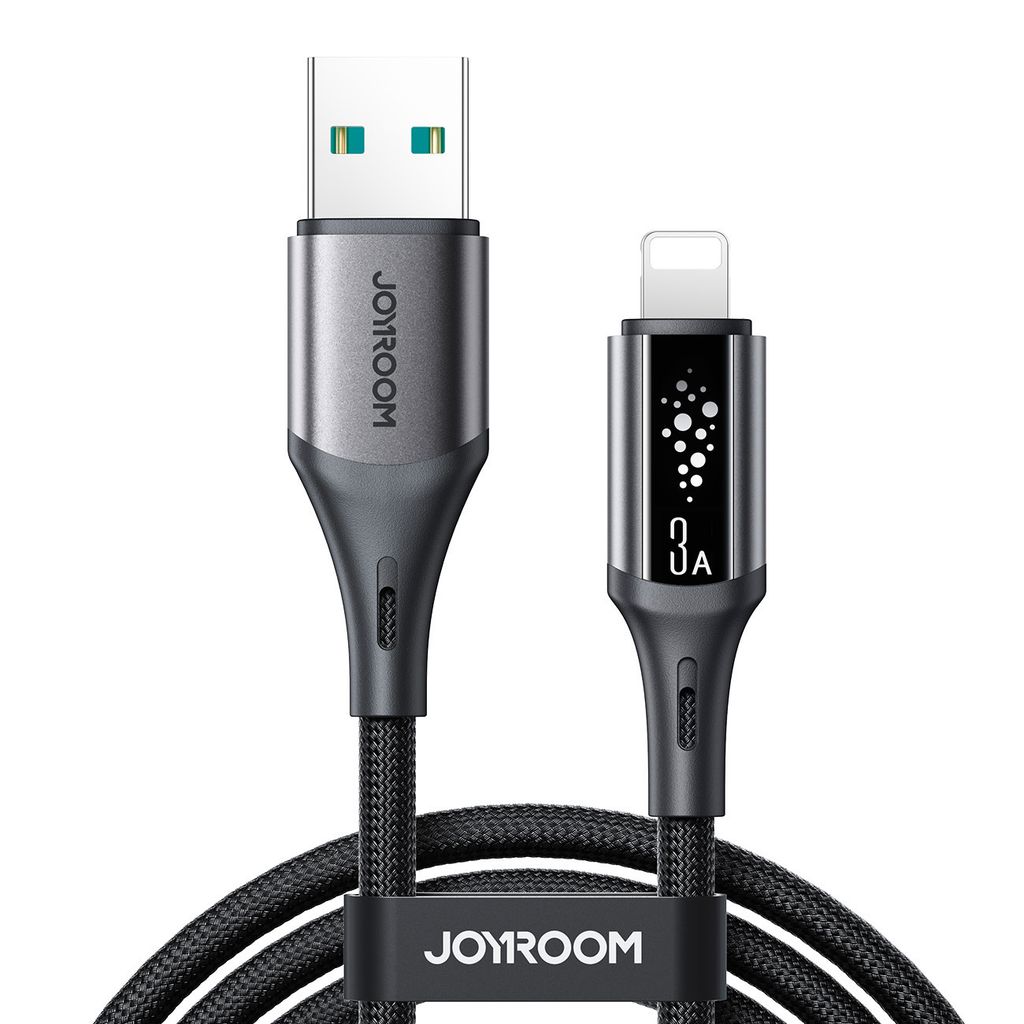 Joyroom S-A60 StarTalk 3A USB-A – Lightning laidas, 1.2m, juodas