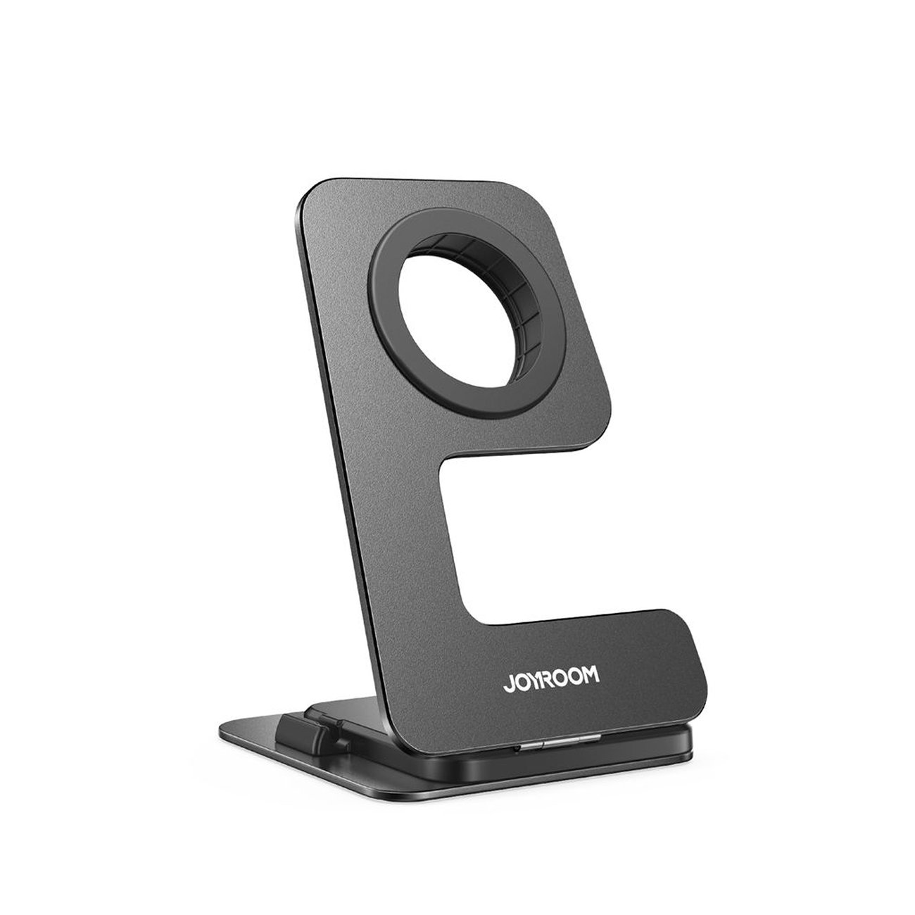 Joyroom JR-W18 indukcinio įkroviklio laikiklis išmaniesiems laikrodžiams, juodas