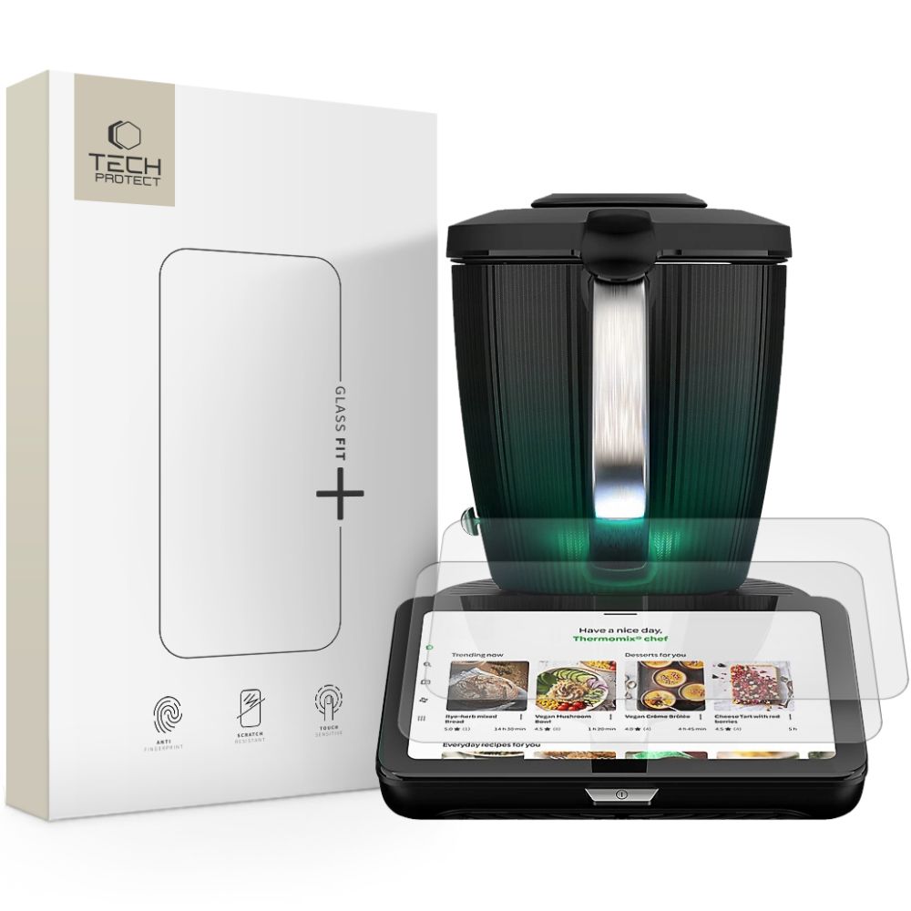 Grūdintas stiklas TECH-PROTECT GLASS FIT+ 2 vnt. THERMOMIX TM7 skaidrus