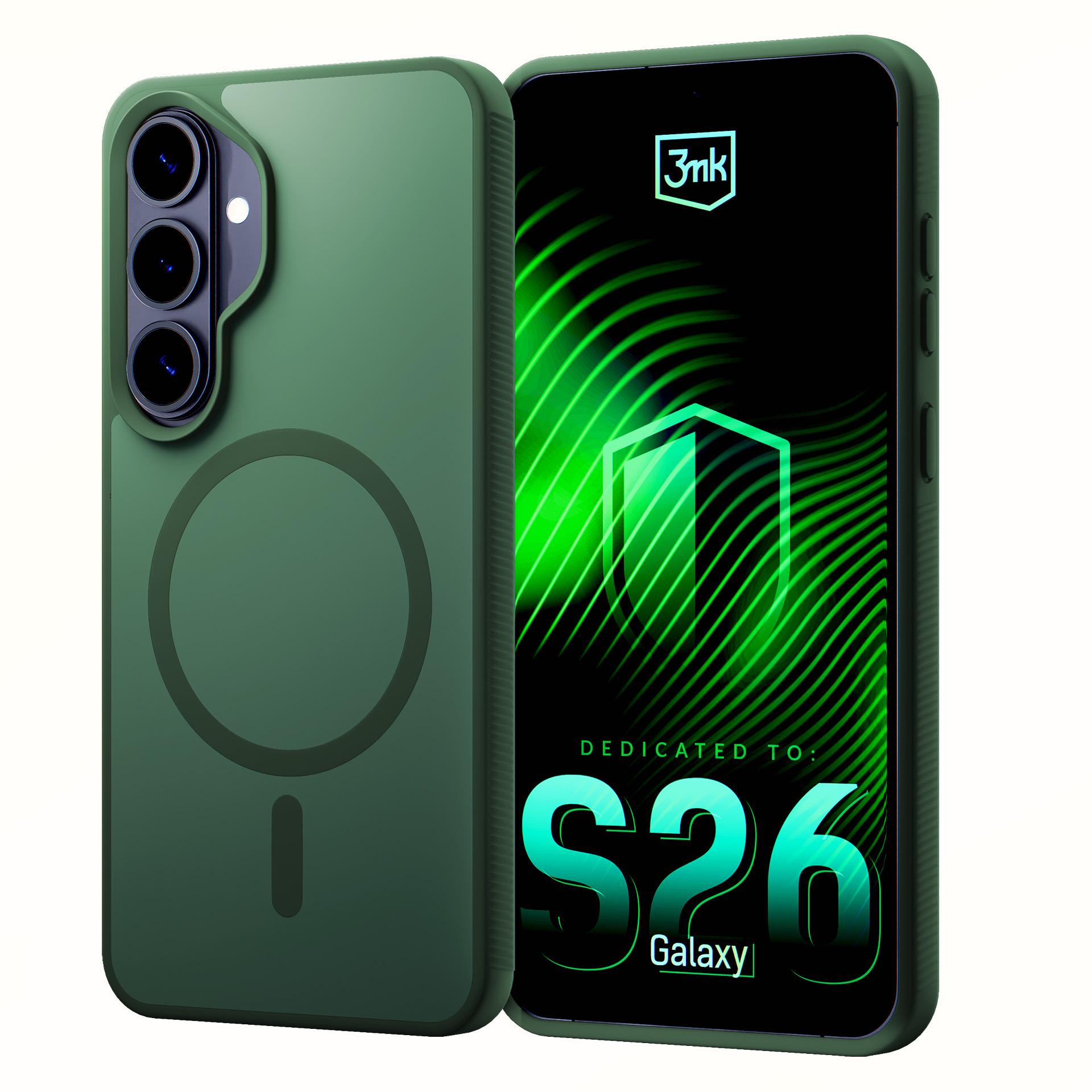 Samsung Galaxy S26 - 3mk Smoke MagCase Green